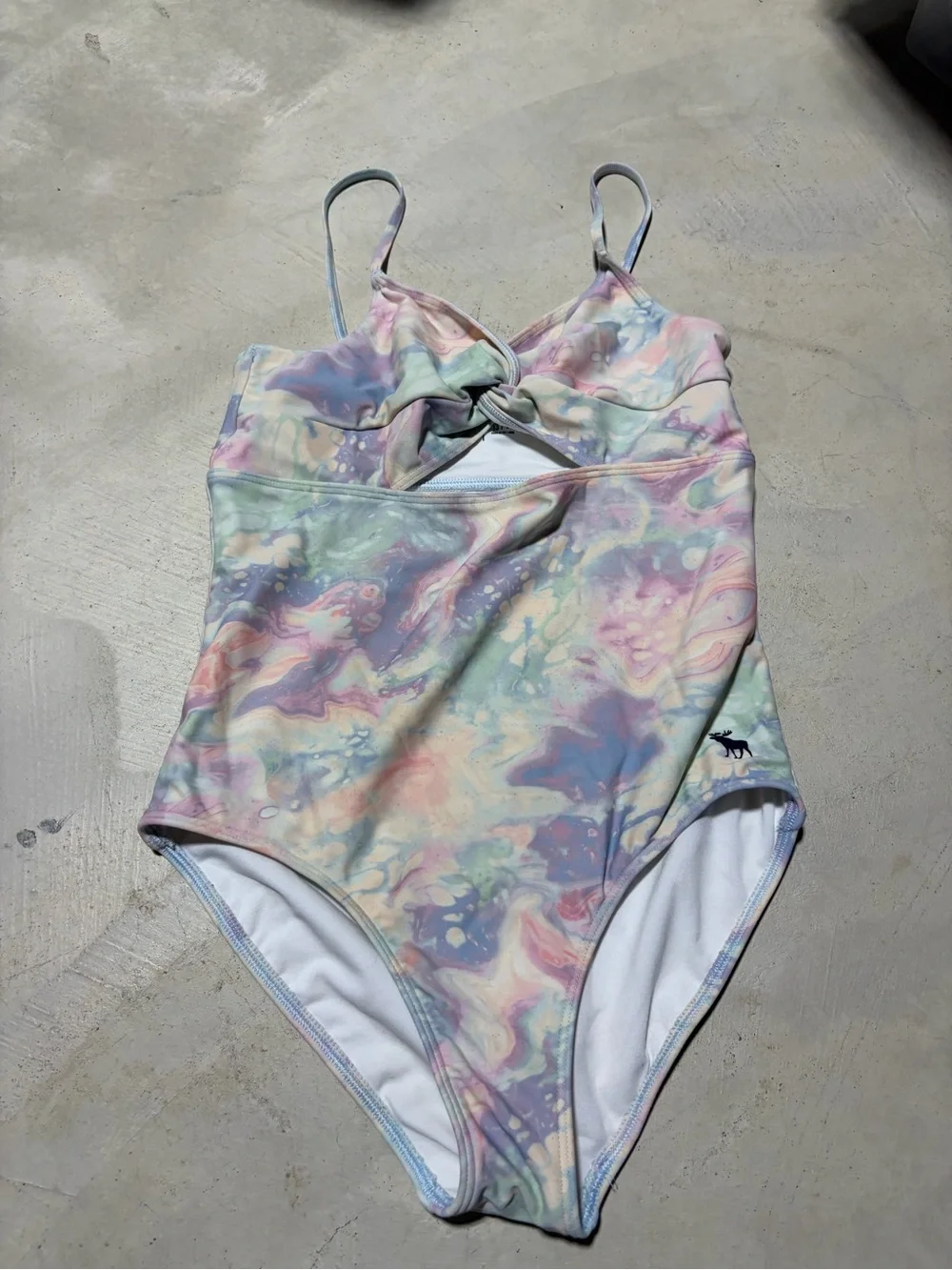 Abercrombie Kids Pastel Marble One-Piece Swimsuit 13/14